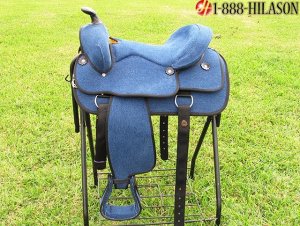Hilason Flex Denim Western Trail Pleasure Saddle 15 011