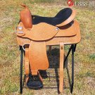 AO101 Hilason Treeless Western Trail Barrel Saddle 16