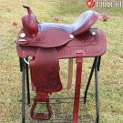 TO536 Hilason Treeless Western Barrel Trail Saddle 16