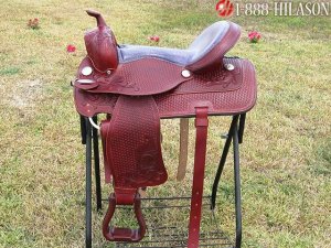 TO536 Hilason Treeless Western Barrel Trail Saddle 16