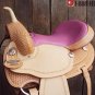 TO519 Hilason Treeless Western Barrel Trail Saddle 16