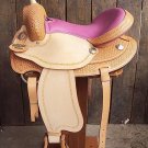 TO519 Hilason Treeless Western Barrel Trail Saddle 15