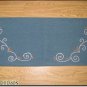 Western Saddle Blanket Pad Wool Bling Show Rodeo Blue