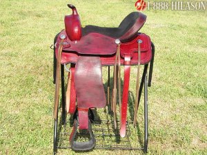 TOR201 Hilason Treeless Western Barrel Trail Saddle 15