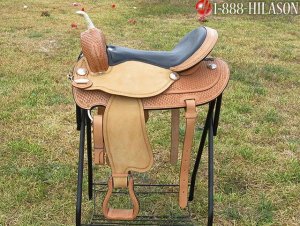 Hilason Treeless Western Barrel Trail Saddle 16.5 TO535