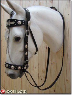272 Tack Hand-Made Parade Show Bridle Headstall Reins
