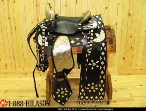 HILASON PARADE SHOW SADDLE HEADSTALL COLLAR SERAPE 15