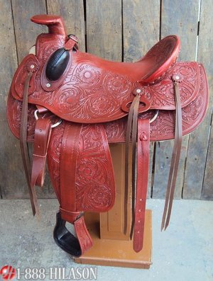 OS162 Western Wade Roping Ranch Cowboy Trail Saddle 17