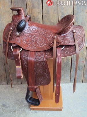 161 Western Wade Roping Ranch Cowboy Trail Saddle 17