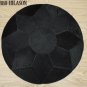 Hair-On Leather Patchwork 25in. Cowhide Rug Carpet 011