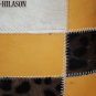 Cowhide / Smooth Leather PatchWork Cushion Pillow Cover
