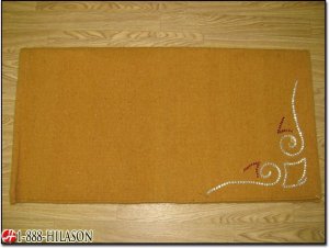 WESTERN SADDLE BLANKET PAD WOOL BLING SHOW RODEO YELLOW