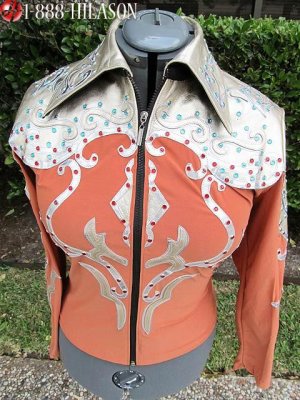 2543 Hilason Horsemanship Showmanship Jacket Shirt - L