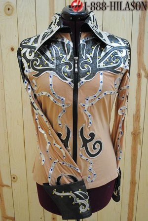 Hilason Horsemanship Showmanship Jacket Shirt Rail Sz-L