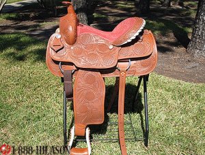 KK113 HILASON WESTERN ROPING TRAIL PLEASURE SADDLE 15