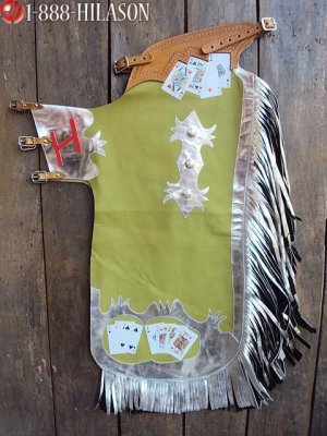 706 Bull Riding Pro Rodeo Western Bronc Leather Chaps
