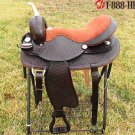 Hilason Treeless Western Trail Barrel Saddle 16 TO505