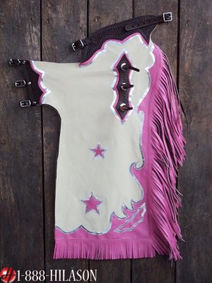 756 Bull Riding Soft Smooth Leather Rodeo Western Chaps