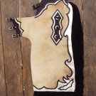 751 BULL RIDING NATURAL HAIR ON LEATHER RODEO CHAPS
