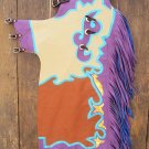 738 Bull Riding Soft Smooth Leather Rodeo Western Chaps