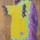 736 Bull Riding Soft Smooth Leather Rodeo Western Chaps