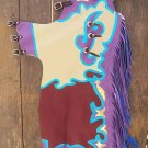 729 Bull Riding Soft Smooth Leather Rodeo Western Chaps