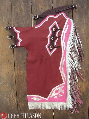 722 Bull Riding Soft Smooth Leather Rodeo Western Chaps