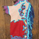 713 Bull Riding Soft Smooth Leather Rodeo Western Chaps