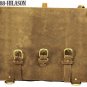 Rustic Vintage Leather Briefcase Backpack Laptop Bag- M