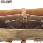 Rustic Vintage Leather Briefcase Backpack Laptop Bag- M