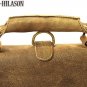 Rustic Vintage Leather Briefcase Backpack Laptop Bag- M