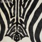 ZEBRA PRINT HAIR ON LEATHER BRAZILIAN COWHIDE RUG 493
