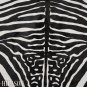 ZEBRA PRINT HAIR ON LEATHER BRAZILIAN COWHIDE RUG 494