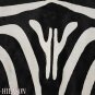 ZEBRA PRINT HAIR ON LEATHER BRAZILIAN COWHIDE RUG 496