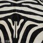 ZEBRA PRINT HAIR ON LEATHER BRAZILIAN COWHIDE RUG 500