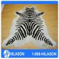 ZEBRA PRINT HAIR ON LEATHER BRAZILIAN COWHIDE RUG 500