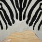 ZEBRA PRINT HAIR ON LEATHER BRAZILIAN COWHIDE RUG 503