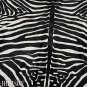 ZEBRA PRINT HAIR ON LEATHER BRAZILIAN COWHIDE RUG 507