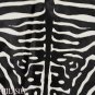ZEBRA PRINT HAIR ON LEATHER BRAZILIAN COWHIDE RUG 507