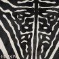 ZEBRA PRINT HAIR ON LEATHER BRAZILIAN COWHIDE RUG 510