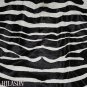 ZEBRA PRINT HAIR ON LEATHER BRAZILIAN COWHIDE RUG 510