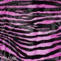 ZEBRA PRINT HAIR ON LEATHER BRAZILIAN COWHIDE RUG 522
