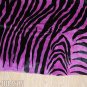 ZEBRA PRINT HAIR ON LEATHER BRAZILIAN COWHIDE RUG 522