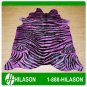 ZEBRA PRINT HAIR ON LEATHER BRAZILIAN COWHIDE RUG 522