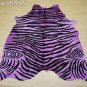 ZEBRA PRINT HAIR ON LEATHER BRAZILIAN COWHIDE RUG 523