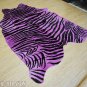 ZEBRA PRINT HAIR ON LEATHER BRAZILIAN COWHIDE RUG 523