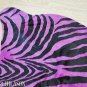 ZEBRA PRINT HAIR ON LEATHER BRAZILIAN COWHIDE RUG 523