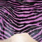 ZEBRA PRINT HAIR ON LEATHER BRAZILIAN COWHIDE RUG 524