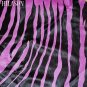 ZEBRA PRINT HAIR ON LEATHER BRAZILIAN COWHIDE RUG 525