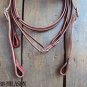 WESTERN LEATHER TACK HORSE BRIDLE HEADSTALL & REINS 001